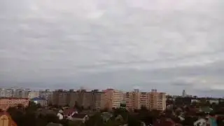 Российская военная авиация над Солигорском Беларусь