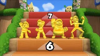 Mario Party 9 Step It Up - Mario Vs Luigi Vs Wario Vs Waluigi (New Gold Version)