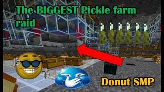 Raiding the BIGGEST sea pickle farm donut SMP
