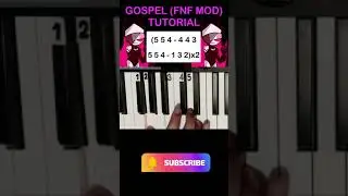 Gospel (Friday Night Funkin - Mid Fight Masses MOD) - Easy piano TUTORIAL 