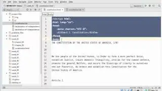 Create new HTML5 page in WebStorm and use Surround With to markup text