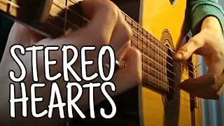 Stereo Hearts | Gym Class Heroes ( fingerstyle #shorts )