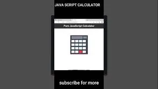 java script calculator
