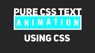 Pure Css Text Animation Effect | Css Animation | @codes Tutorials