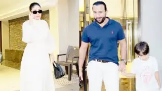 Kareena Kapoor -Saif Ali Khan with taimur and jeh spotted