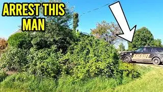 COPS PULLED UP while I was mowing this DANGEROUS Overgrown Property…