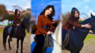 صور قمر الطائي في لبنان الجديده|قمر راكبه الخيل وماتخاف😂🔥-جمال قمر😭؟-تصميم لقمر الطائي 💕.