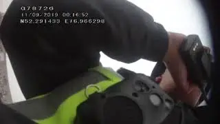 Наезд на полицейского  Видео ДП региона