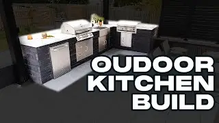 Outdoor Kitchen Install with Techo-Bloc Iconic Fascia Wall