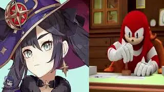 Knuckles Aprobando las Waifus de: Monstad