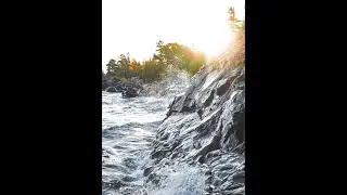 Realxation Sea shore with Mediation Natural Video for anxiety, Ocean sound Sleep Study and Chill air