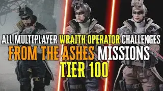 ALL TIER 100 WRAITH OPERATOR MISSIONS (From The Ashes) Challenges Season 3 Black Ops Cold War