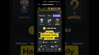 Hamster Kombat Daily Combo  9 Sep|  Hamster Kombat Daily Combo Today September 9, 2024