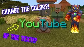 How to CHANGE THE COLOR OF THE TEXT ON YOUR SCREEN in Minecraft Bedrock!