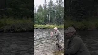 When you get to battle with the Big Boys!  #epic #rainbow #trout #fishing #willow #alaska #river