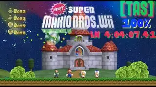 [TAS] [4K] Newer Super Mario Bros. Wii (100%) in 4:04:07.41 (WR)