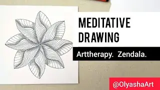 Zendala. Meditative drawing. @OlyashaArt