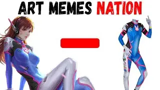 Overwatch ▶ Dva ➖ Clothes = ❓❓❓ | Art Memes ANIMATION