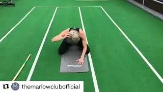 Stretching for tennis or golf!