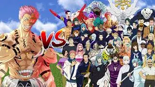 Ryomen Sukuna vs All Jujutsu Kaisen Verse