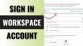 How to Sign in for Google Workspace Account