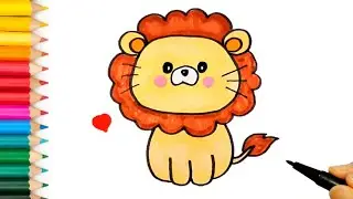 How to Draw a Cute Lion Cub