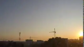 Тверь. Восход солнца. Таймлапс 18.08.2018.