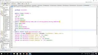 java class object  constructor for beginner  in amharic video 19
