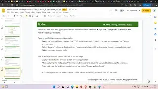 PerformanceTesting-March23-Linux Intro, Developer tools, Fiddler,creating scripts with Sniffer tools