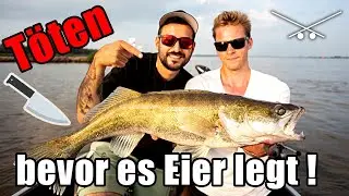 ☠️ „Töte es bevor es Eier legt!“ - Krasser Spot für Zander🔥 Angeln bei Hochwasser