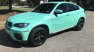 BMW fresh mint liquid wrap