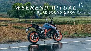 Best Way to start a day! | Ft..Duke 390 | ASMR cold start + POV + PureSound |