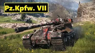Pz.Kpfw. VII. 10k dmg, 7 kills. World of Tanks Top Replays.