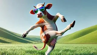 FUNNY COW DANCE 4 | Cow Song &Cow Videos 2025 | New Moves and Fun!