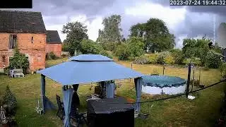 Unwetter mit Sturmböen, Niederer Fläming /Jüterbog, Zeitraffer, 24 07.2023 #Brandenburg #Unwetter