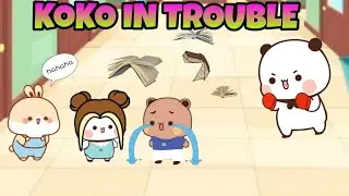 Koko in trouble 😓| Bubu dudu peach Goma Panda Bear Cats || Kittensisland