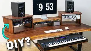 Building A Live Edge Music Studio Desk for 