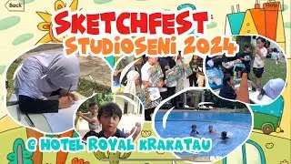 Lomba gambar sketsa di sketchfest studio seni 2024 di hotel royal krakatau