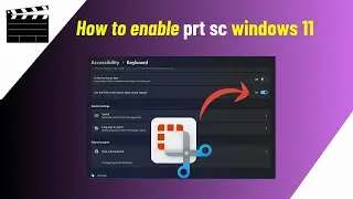 Windows 11 - Enable Print Screen | How To Use Print Screen In Windows 11