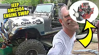 Jeep CJ7 - Belly Pan Repairs - AMC 304 Engine Swap