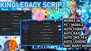 King Legacy Op Script For Arceus X | Auto Farm | Auto Sea king | Auto Raid | Auto Skill | *Pastebin*
