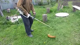 Электрический триммер Stihl FSE81 в работе