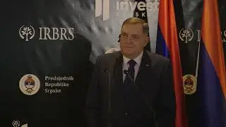 Milorad Dodika i mađarski šef diplomatije Petera Sijarta na konferenciji 