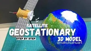 geostationary satellite model making phyics project 