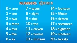 រៀនលេខជាភាសាអង់គ្លេស - Learn Numbers​ In English