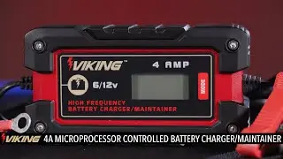 Viking 4A Fully Automatic Microprocessor Controlled Battery Charger & Maintainer