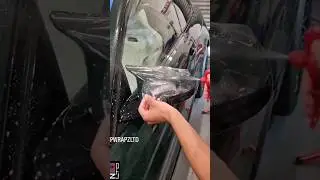 Tricky mirror PPF on a rare green BMW M4.  #fypシ #cars #shorts  #bmw