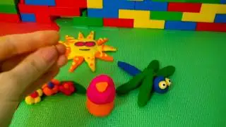 ЛЕПКА ИЗ ПЛАСТИЛИНА. ПОЛЯНКА. РАЗВИВАЮЩЕЕ ВИДЕО ДЛЯ ДЕТЕЙ