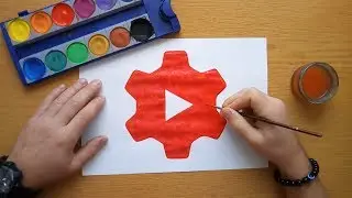 How to draw the YouTube Studio logo - YT Studio icon