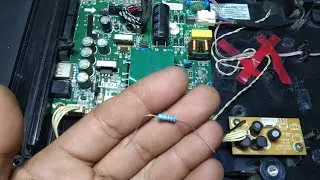 POLYTRON 24inch LED TV turns on for 1 second then turns off again, use a resistor for the jumper....